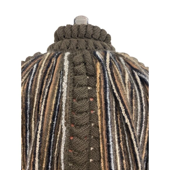 Missoni Made In Italy Striped Knit Wool Cardigan Coat Size 40 - Picture 14 of 16